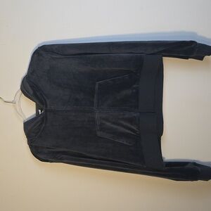 Avia Women's Black Velour Hoodie Jacket